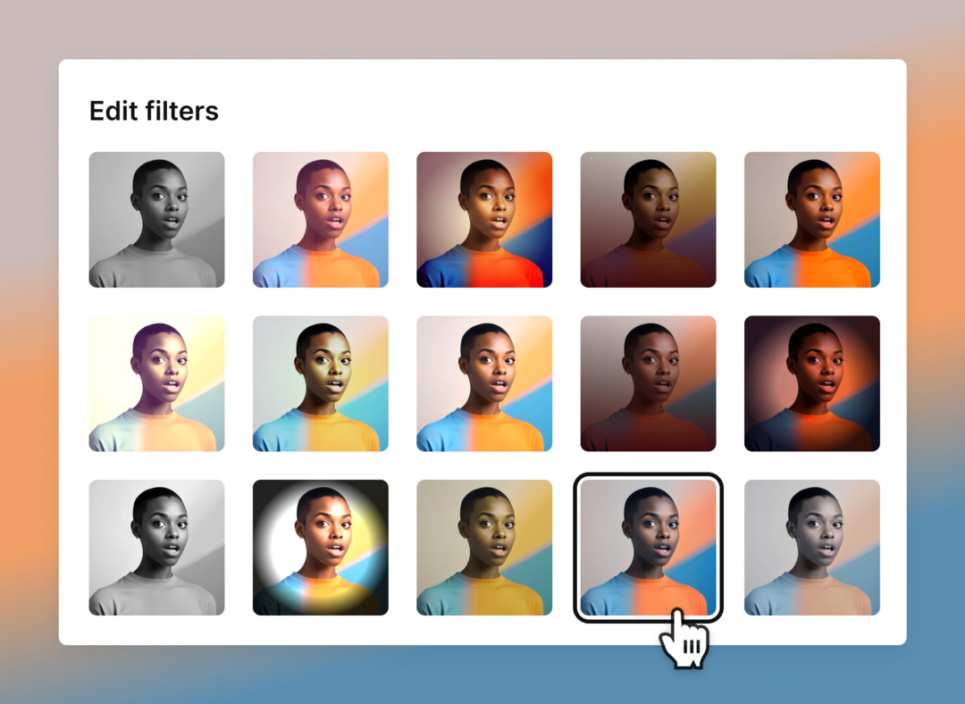 Stand out with photographic filters