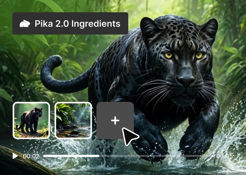 Новый режим видео ИИ: Pika 2.0 Ingredients