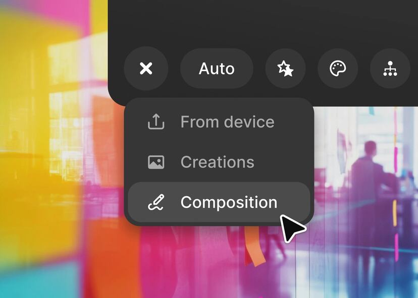 Composición, ahora disponible en el Asistente de IA