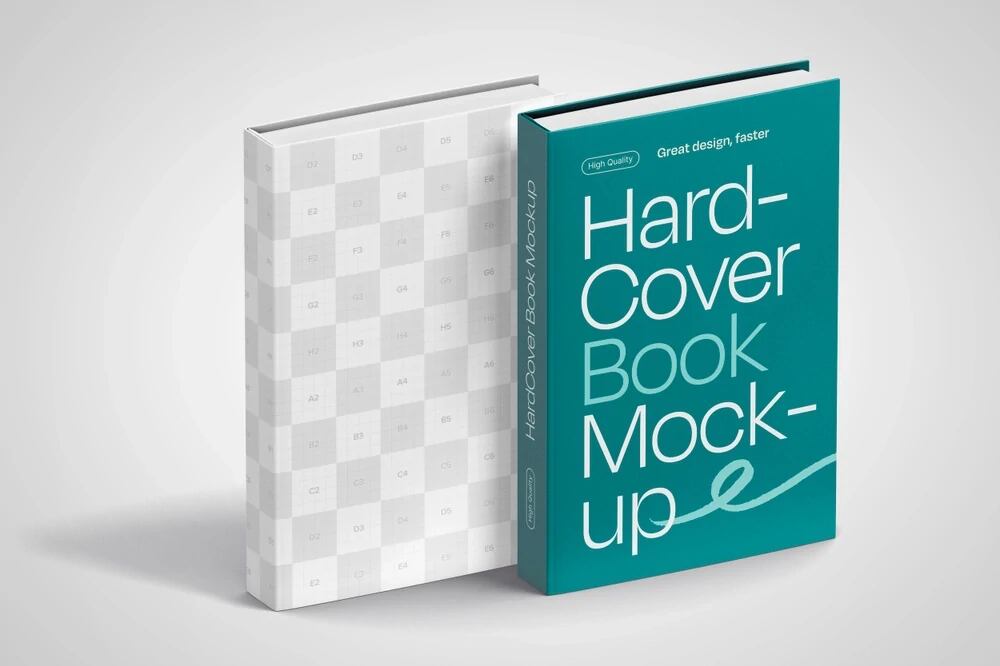 hardcover-books-mockup-front-and-back-view-poster