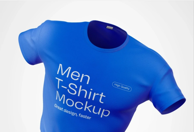 Men T-Shirt Mockup Floating Poster Freepik