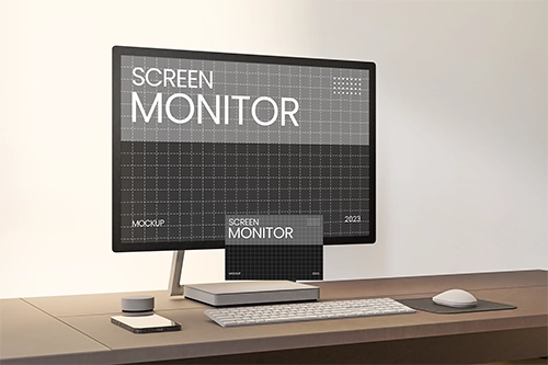 Monitor Screen Mockup