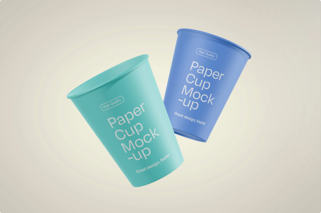 Paper Cups Mockup