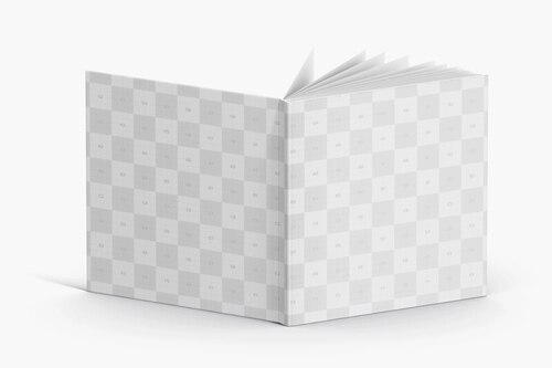 Square Book Mockup