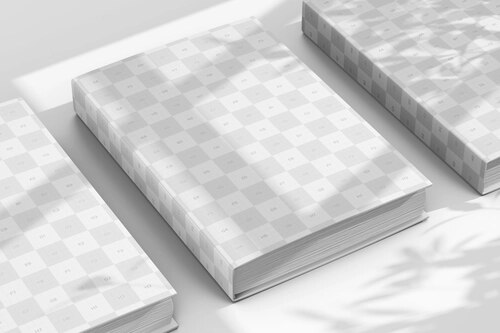 Hardcover Books Mockup Mosaic