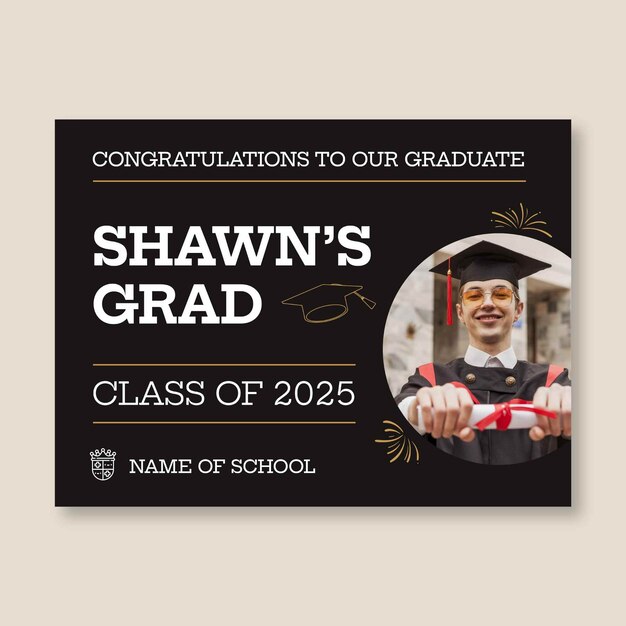 Graduation banner templates