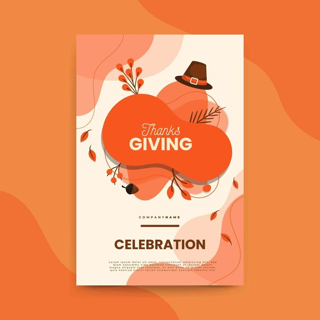 Thanksgiving flyer templates