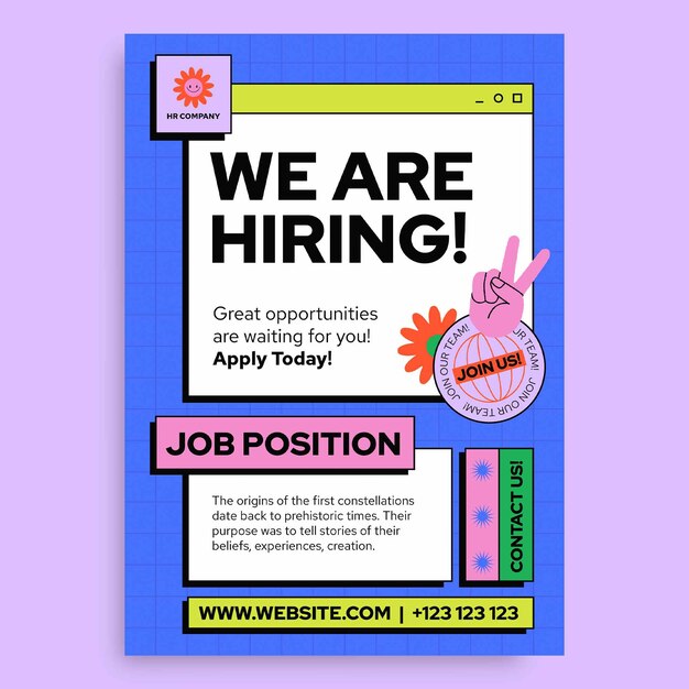 Hiring flyer templates