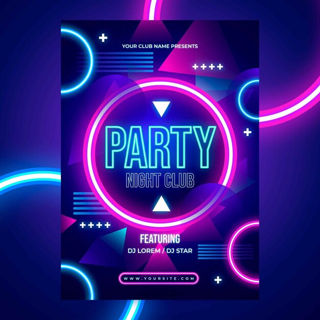 Party flyer templates