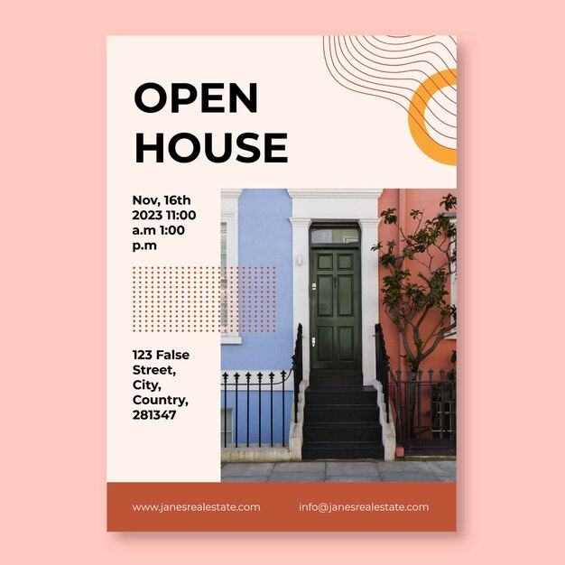 Open house flyer templates