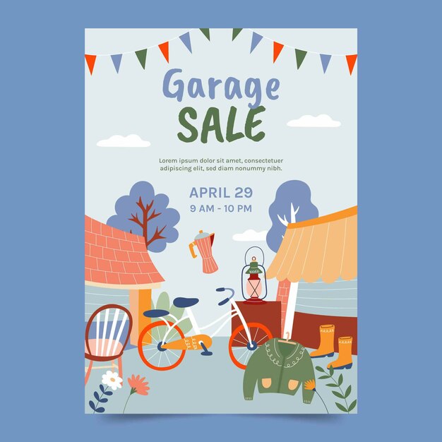 Garage sale flyer templates