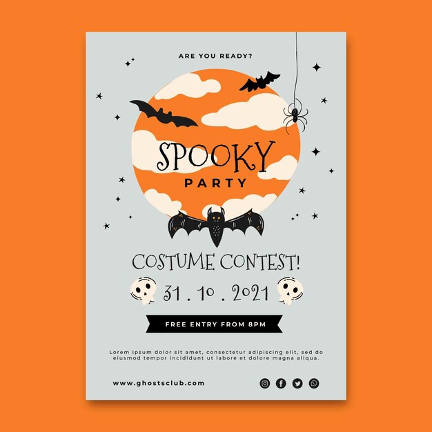 Halloween poster templates