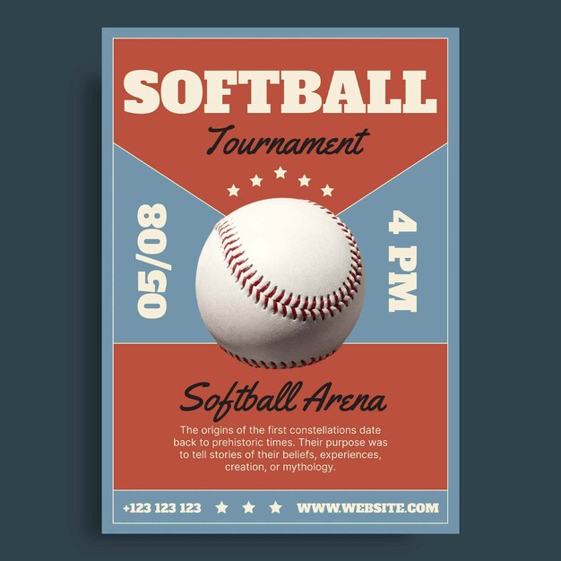 Baseball poster templates