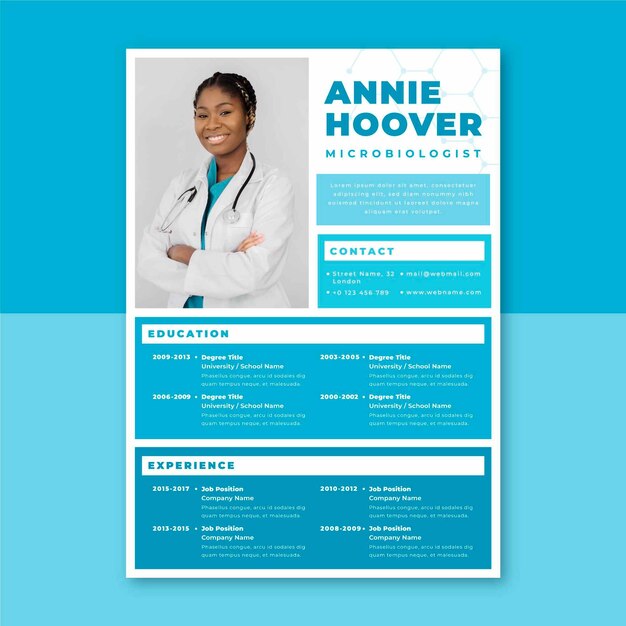 Medical resume templates