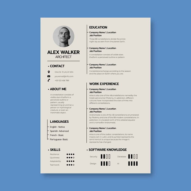 Engineering resume templates