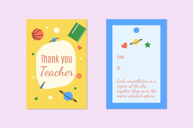 Teacher's Day card templates